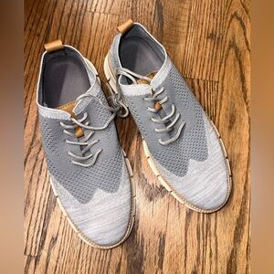Gray Knit Men's Shoes